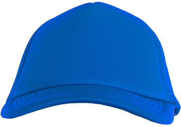 Gorra rejilla monocolor azul