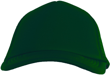 Gorra rejilla monocolor verde